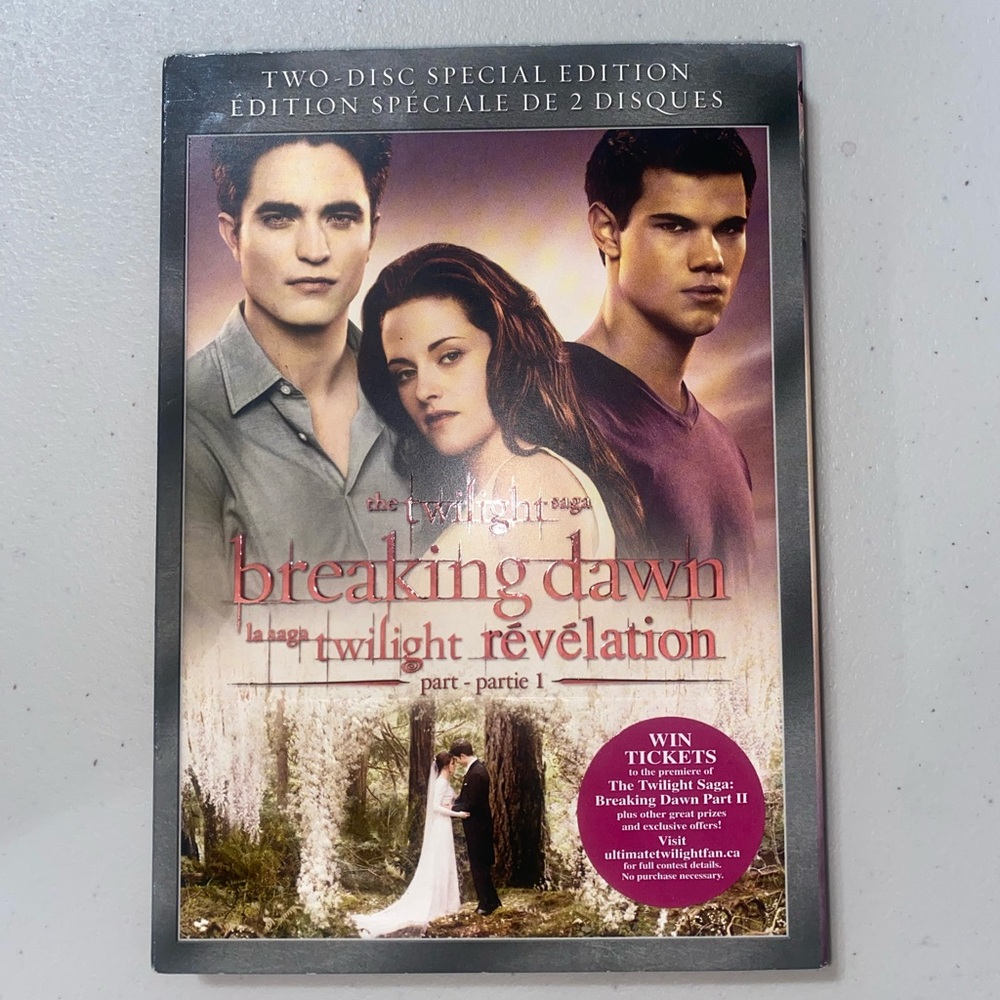 Twilight Breaking Dawn Part 1 DVD